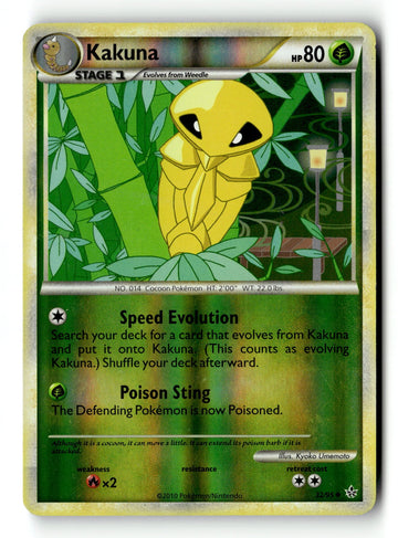 Pokemon Card Kakuna LP Unleashed Uncommon Reverse Holo 32/95