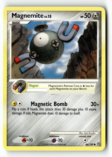 Pokemon Card Magnemite (66) Normal LP Stormfront 66/100