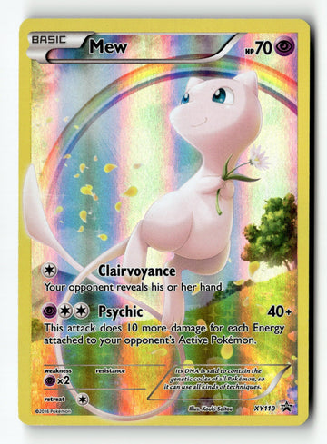 Pokemon Card Mew Holo LP XY Promos XY110