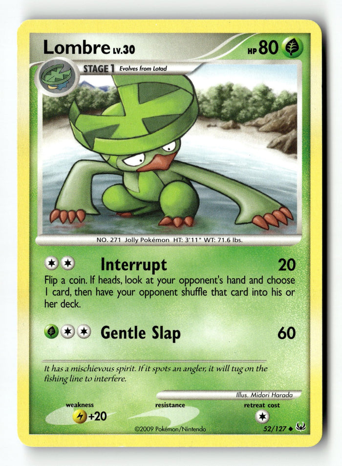 Pokemon Card Lombre LP Platinum Uncommon 52/127