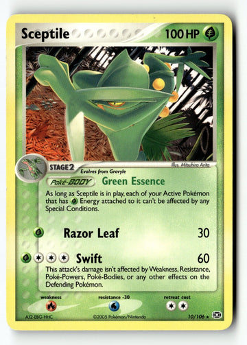 Pokemon Card Sceptile - 10/106(EX Emerald) LP Deck Exclusives 010/106