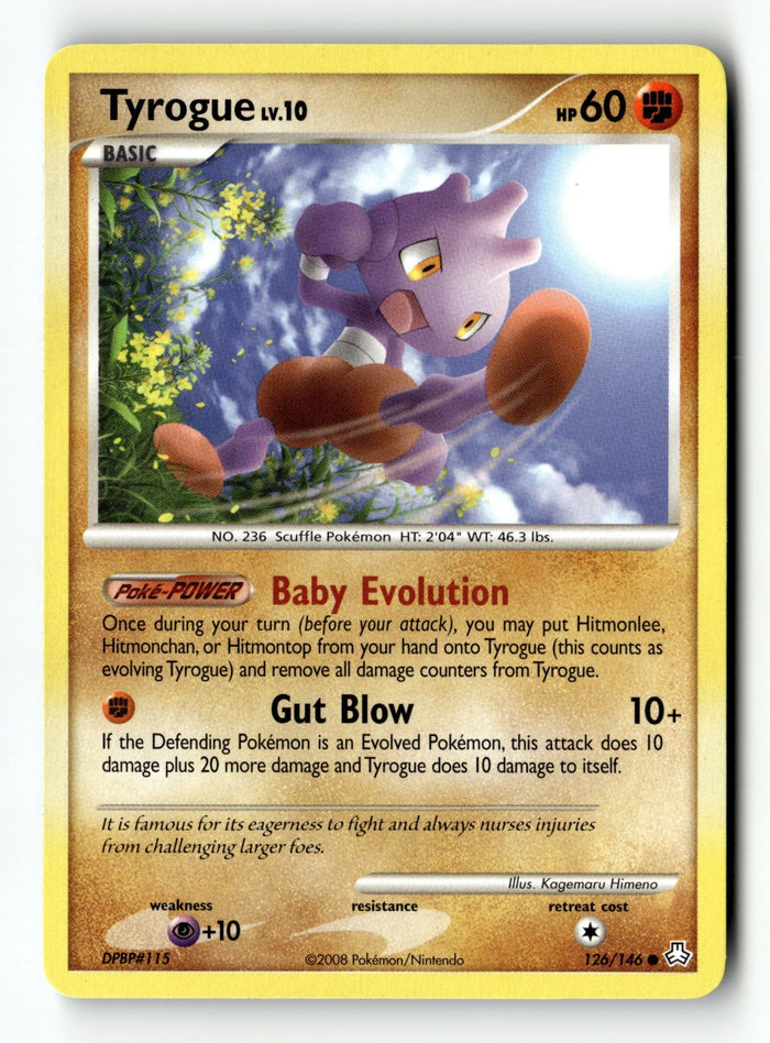 Pokemon Card Tyrogue LP Legends Awakened 126/146