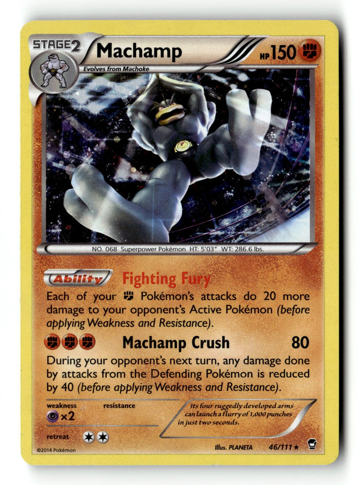 Pokemon Card Machamp - 46/111 (Cosmos Holo) Holo LP Blister Exclusives 46/111