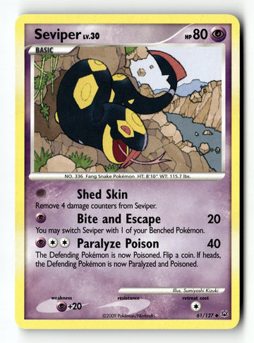 Pokemon Card Seviper LP Platinum 61/127