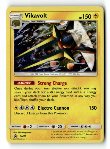 Pokemon Card Vikavolt - Holo LP SM Promos SM28