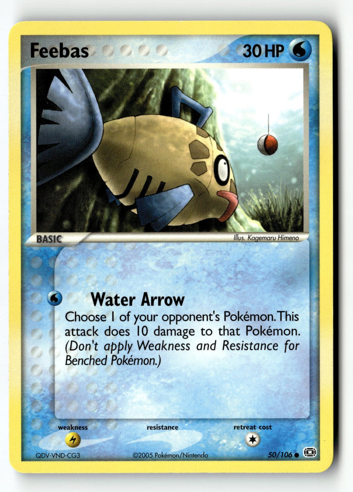 Pokemon Card Feebas LP Emerald Common 50/106