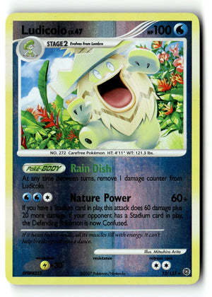 Pokemon Card Ludicolo LP Secret Wonders Reverse Holo Rare 13/132