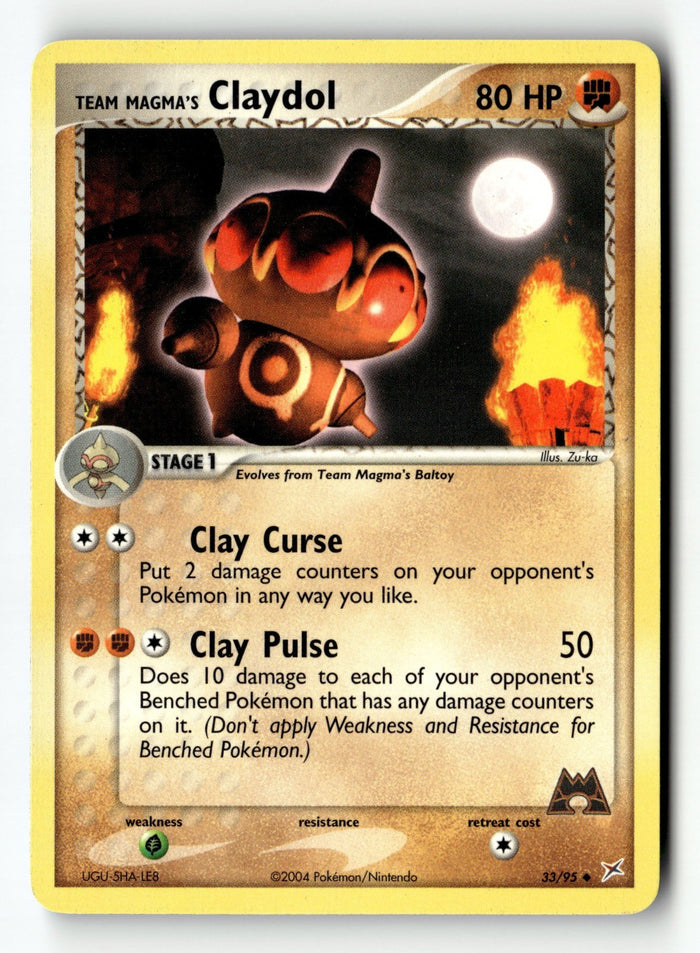 Pokemon Card Team Magma's Claydol - LP Team Magma vs Team Aqua 33/95
