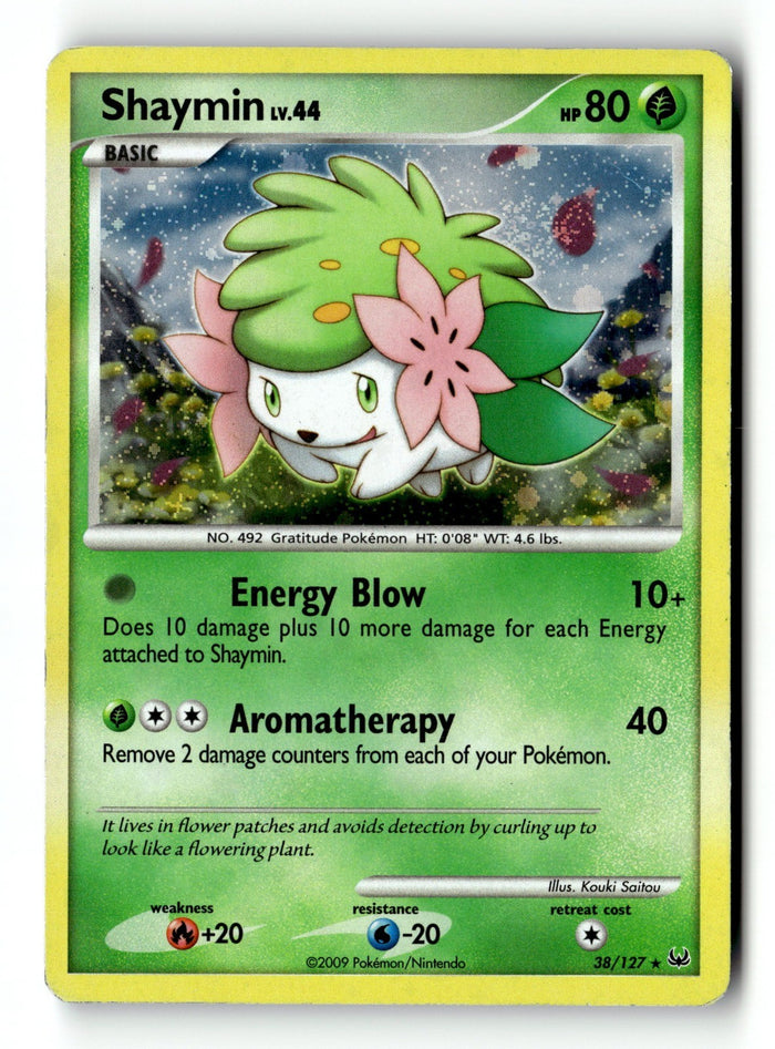 Pokemon Card Shaymin - 38/127 (DPPt Platinum) Holo LP Deck Exclusives 038/127