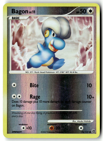 Pokemon Card Bagon LP Secret Wonders Reverse Holo Common 76/132