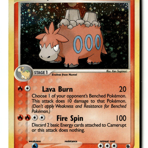 Pokemon Card Camerupt LP Ruby and Sapphire Holo Rare 4/109