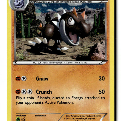 Pokemon Card Tyrunt - Cosmo Holo LP Crimson Invasion 061/111