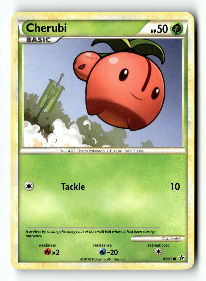 Pokemon Card Cherubi LP Unleashed Common 47/95