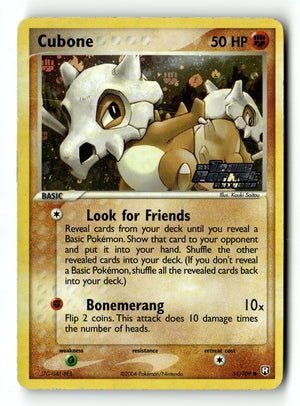 Pokemon Card Cubone LP Team Rocket Returns Reverse Holo Common 51/109