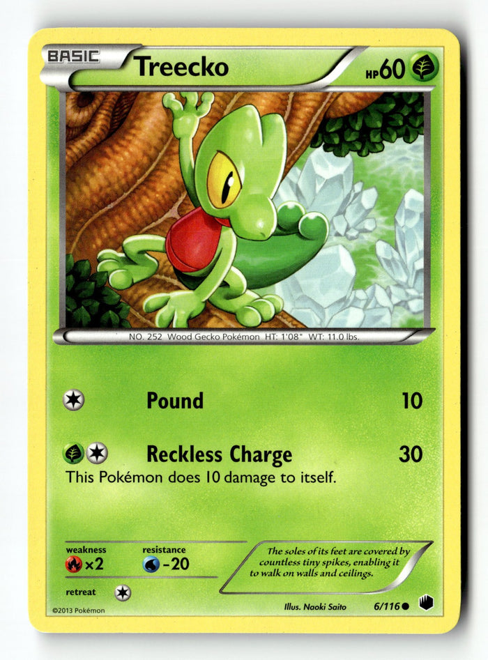 Pokemon Card Treecko LP Plasma Freeze 6/116