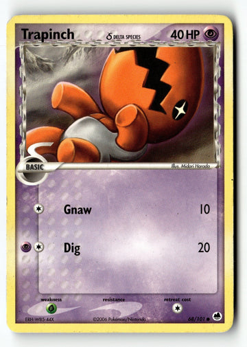 Pokemon Card Trapinch - 068/101 (Delta Species) LP Dragon Frontiers 68/101