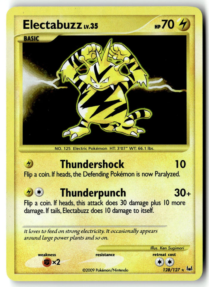 Pokemon Card Electabuzz LP Platinum Secret Rare 128/127