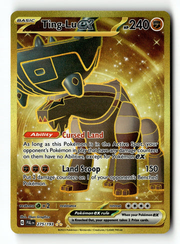 Pokemon Card Ting-Lu ex - Holo LP SV02: Paldea Evolved 275/193