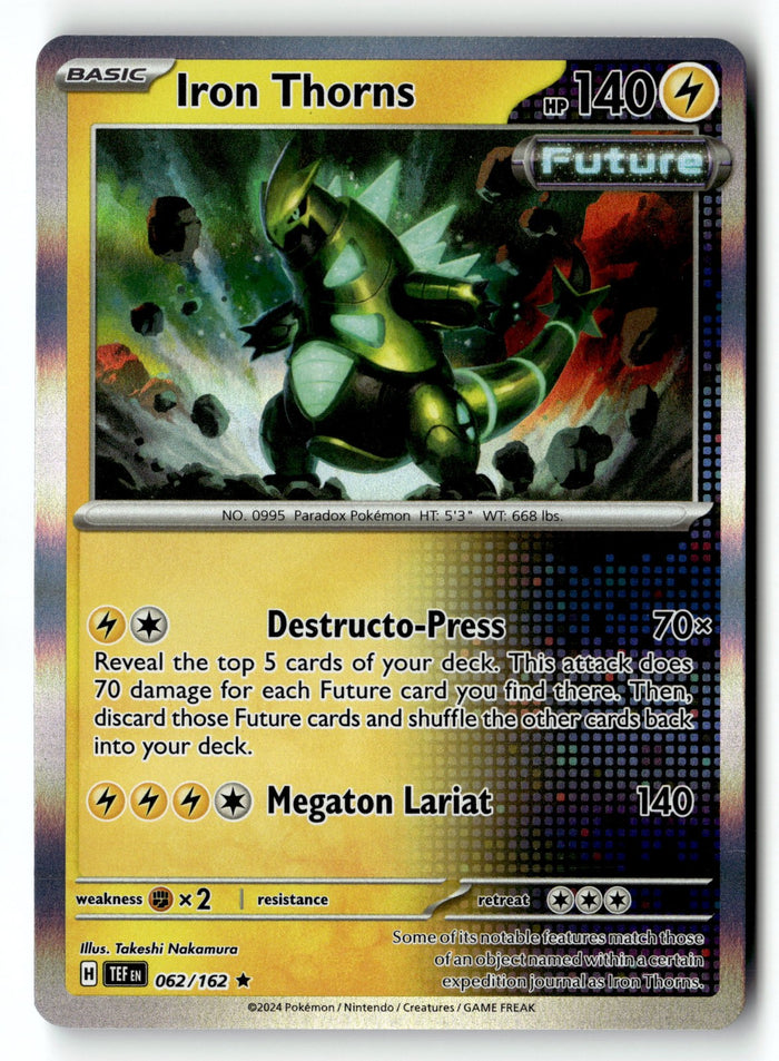 Pokemon Card Iron Thorns LP SV05: Temporal Forces Rare 062/162
