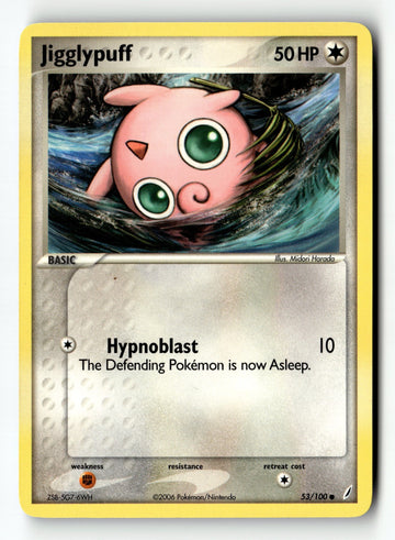 Pokemon Card Jigglypuff LP Crystal Guardians 53/100