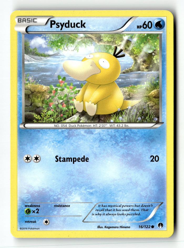 Pokemon Card Psyduck LP XY - BREAKpoint 16/122