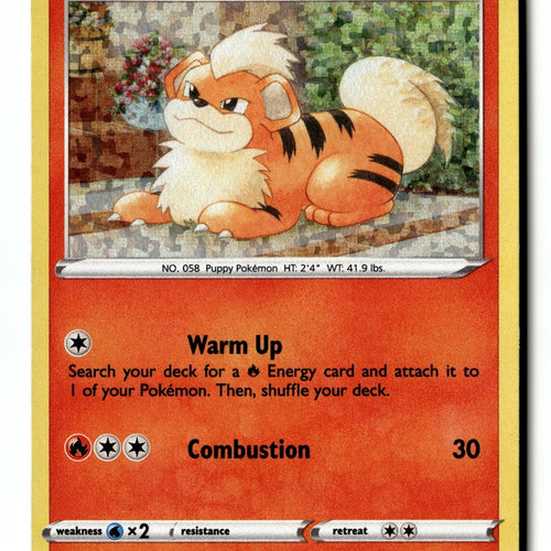 Pokemon Card Growlithe - 4/15 Holo LP McDonald's Promos 2022 004/015