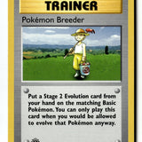 Pokemon Card Pokemon Breeder 1st Edition LP Base Set (Shadowless) 076/102