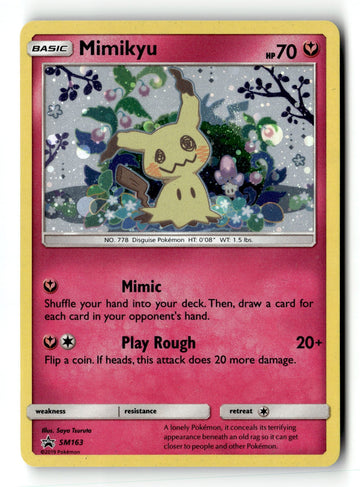 Pokemon Card Mimikyu - Holo LP SM Promos SM163