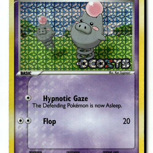 Pokemon Card Spoink Reverse Holo LP Deoxys 76/107
