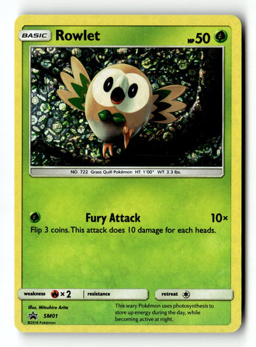 Pokemon Card Rowlet - (General Mills Promo) Holo LP SM01