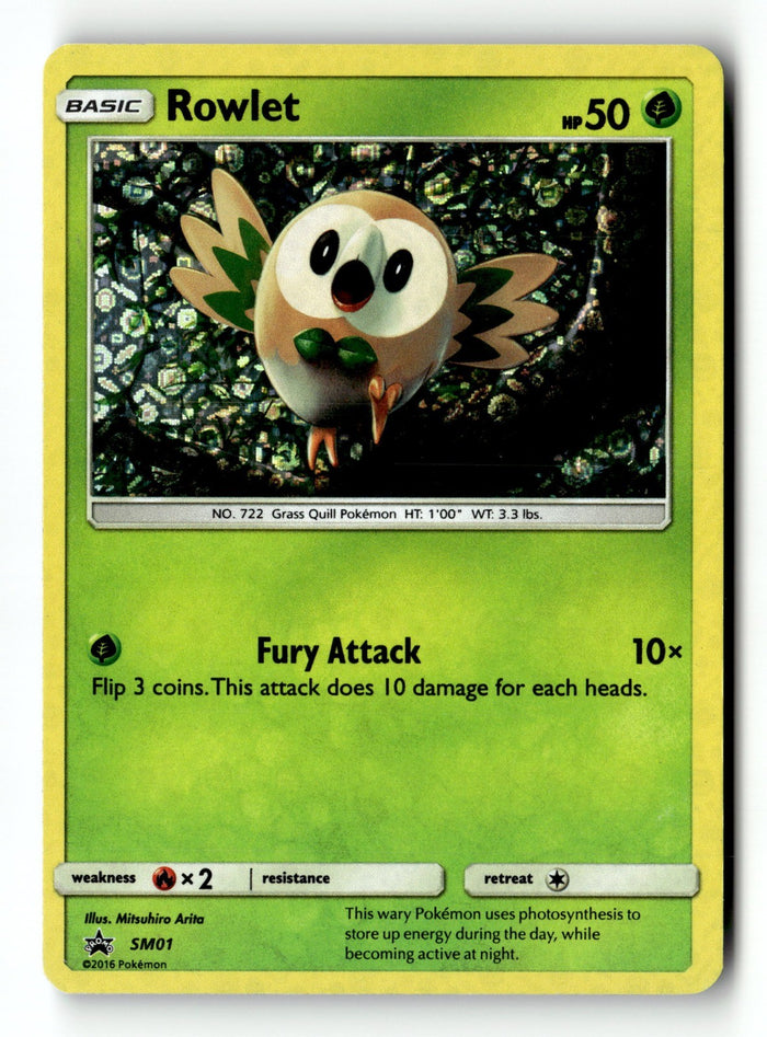 Pokemon Card Rowlet - (General Mills Promo) Holo LP SM01
