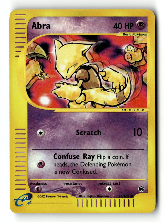 Pokemon Card Abra Reverse Holo LP Expedition 093/165 (2)