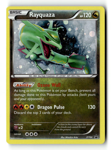 Pokemon Card Rayquaza Holo LP XY Promos XY64