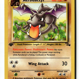 Pokemon Card Aerodactyl (16) 1st Edition LP Fossil 16/62