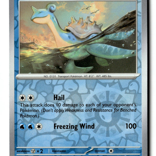 Pokemon Card Lapras Reverse Holo LP SV03: Obsidian Flames 045/197