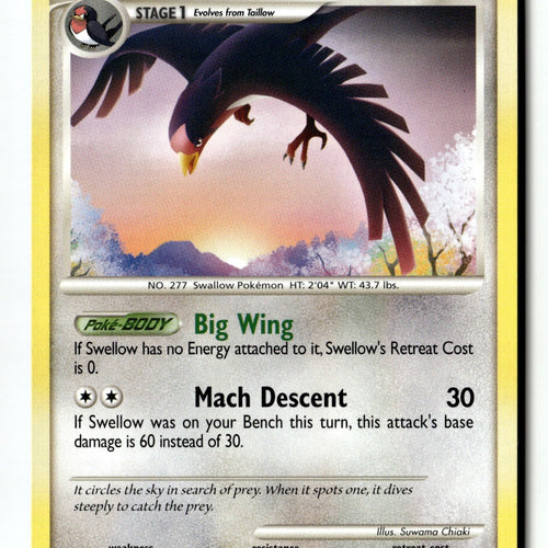 Pokemon Card Swellow LP Legends Awakened 73/146