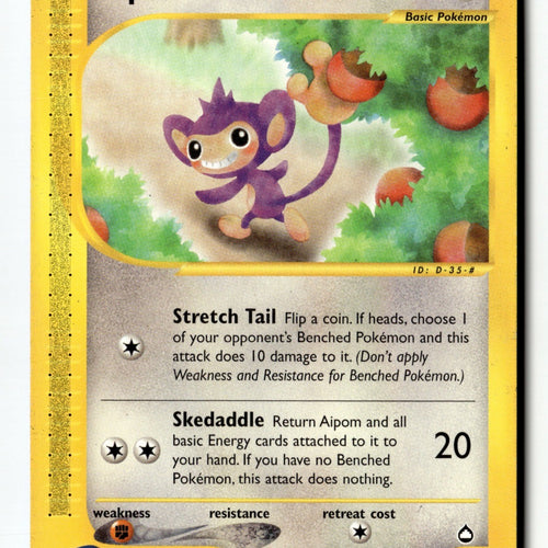 Pokemon Card Aipom LP Aquapolis 067/147 (2)