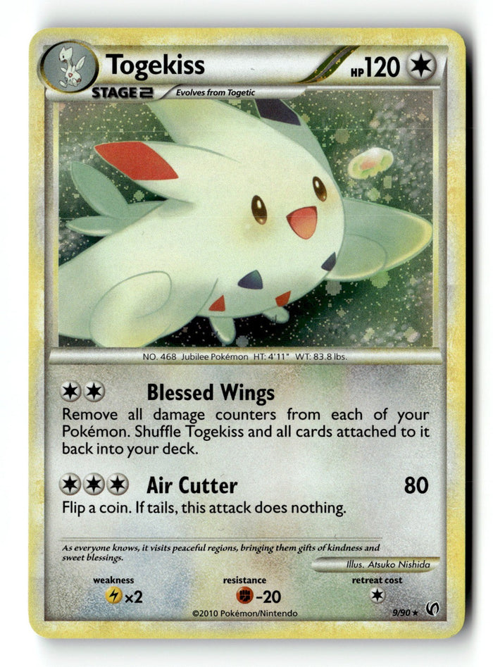 Pokemon Card Togekiss Holo LP Undaunted 9/90