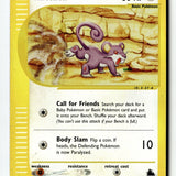 Pokemon Card Rattata Reverse Holo LP Skyridge 090/144