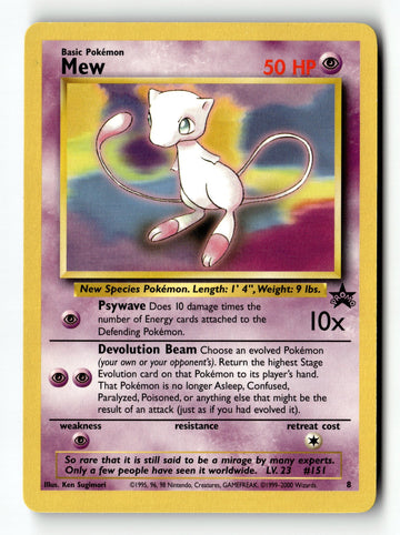 Pokemon Card Mew (8) LP WoTC Promo 08/53