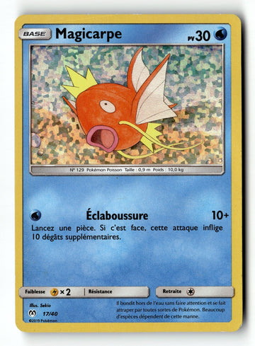 Pokemon Card Magikarp McDonald's 2019 French Holo 17/40