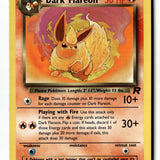Pokemon Card Dark Flareon Unlimited LP Team Rocket 35/82
