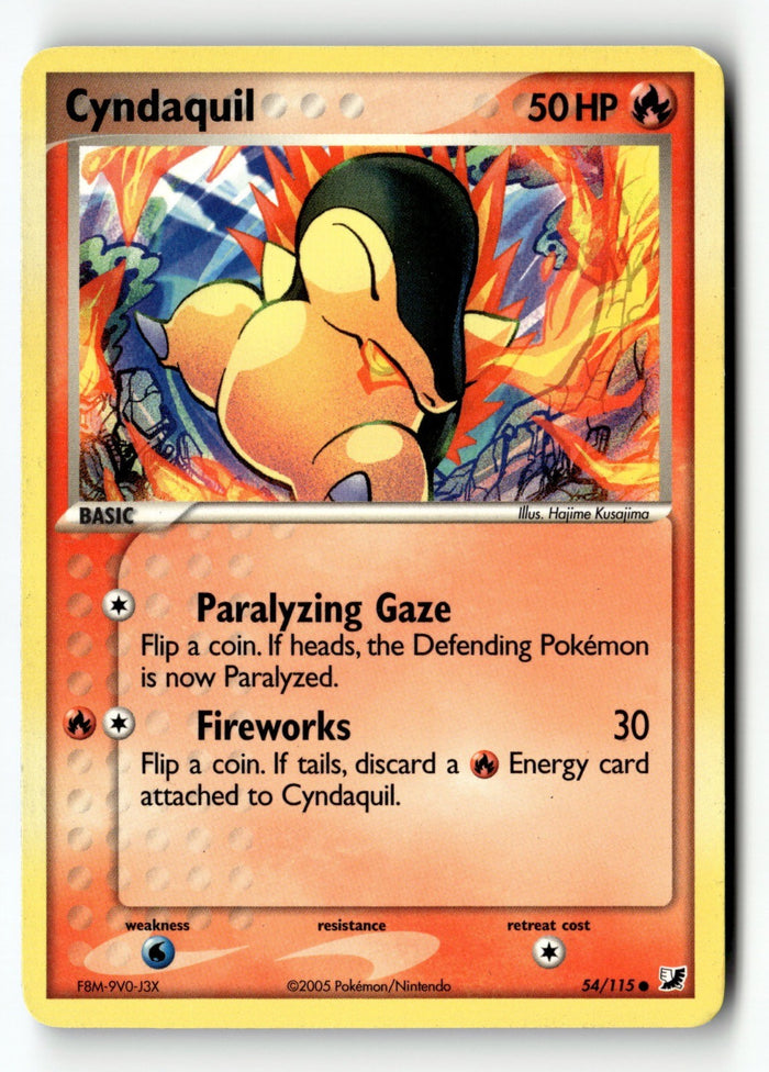 Pokemon Card Cyndaquil LP Unseen Forces 54/115