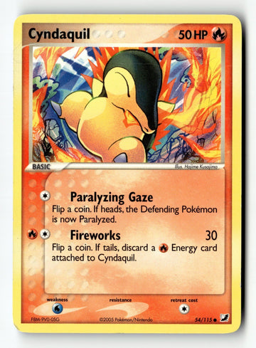 Pokemon Card Cyndaquil LP Unseen Forces 54/115