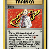 Pokemon Card Blaine (100) 1st Edition LP Gym Challenge 100/132