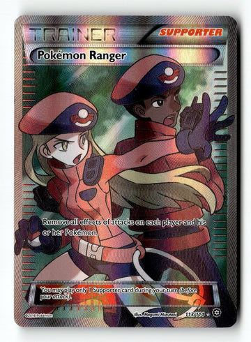 Pokemon Card Pokemon Ranger (Full Art) Holo LP XY - Steam Siege 113/114