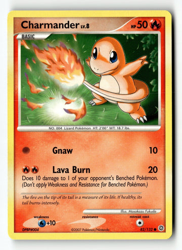 Pokemon Card Charmander LP Secret Wonders 82/132