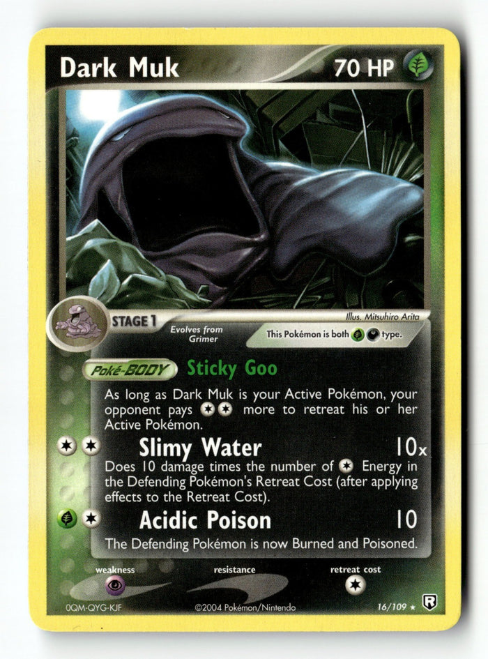 Pokemon Card Dark Muk LP Team Rocket Returns 16/109