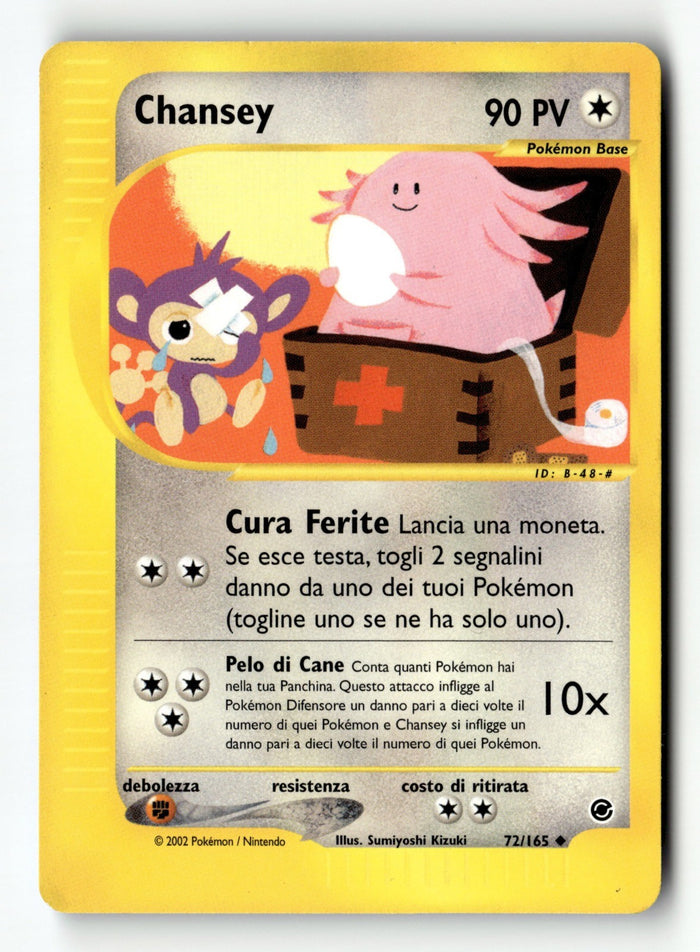 Pokemon Card Chansey LP Expedition 72/165