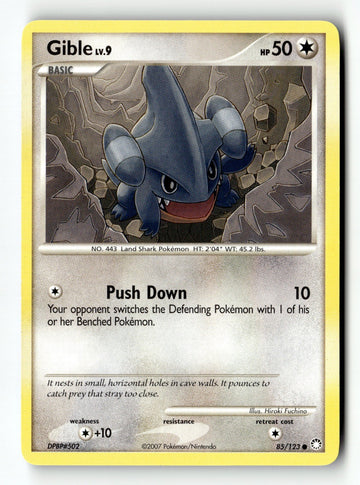 Pokemon Card Gible LP POP Series 9 014/017